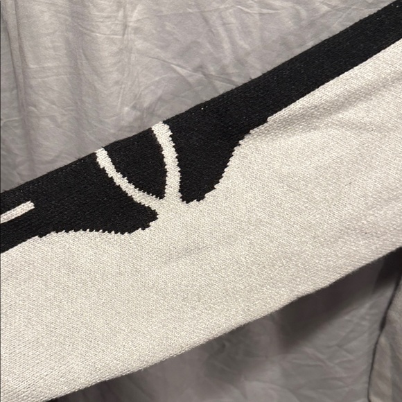 Women's Skeleton Cardigan Sweater - Black & White - Picture 4 of 15